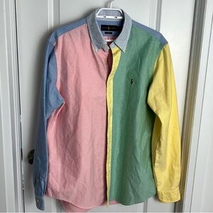 Ralph Lauren | Oxford classic fit colour block button up size Large